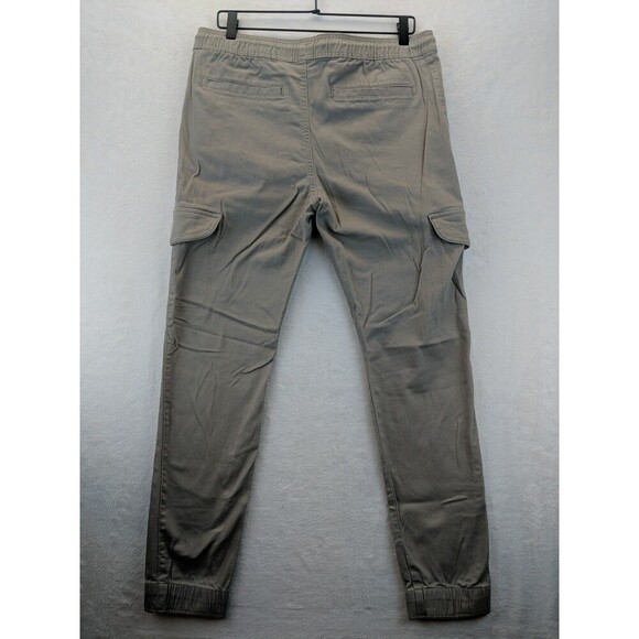 Burnside Cargo Drawstring Joggers Men's Large Khaki/Tan Pants Casual - Picture 10 of 11